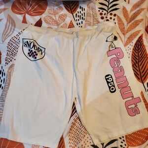 Peanuts Off-White Snoopy Lounge Shorts
